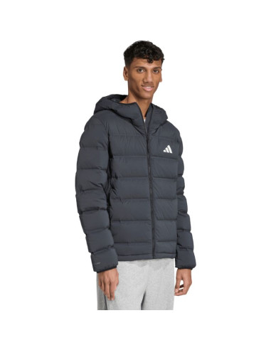 Kurtka męska adidas helionic climawarm stretch hooded down czarna jn2114