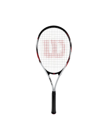 Rakieta do tenisa ziemnego wilson fusion xl tns rkt 3 4 3/8 biało-czarno-czerwona wr199110u3