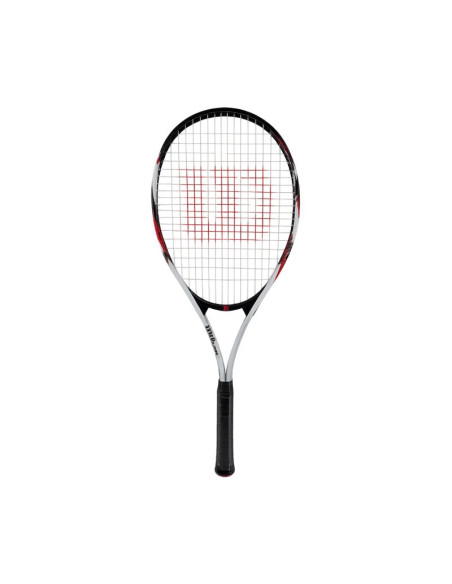 Rakieta do tenisa ziemnego wilson fusion xl tns rkt 3 4 3/8 biało-czarno-czerwona wr199110u3