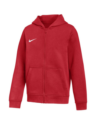 Bluza dla dzieci nike park 26 fleece full-zip hoodie czerwona ib1232 657