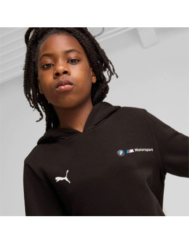 Puma bluza sportowa kangurka z kapturem dziecięca bmw mms czarna