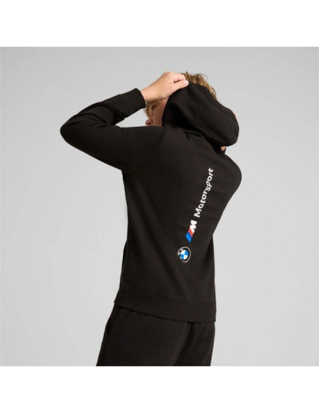 Puma bluza sportowa kangurka z kapturem dziecięca bmw mms czarna