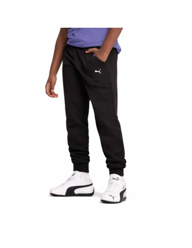 Puma spodnie dresowe dziecięce bmw mms czarne wygodne sportowy styl