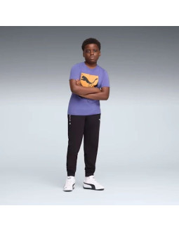 Puma spodnie dresowe dziecięce bmw mms czarne wygodne sportowy styl 2