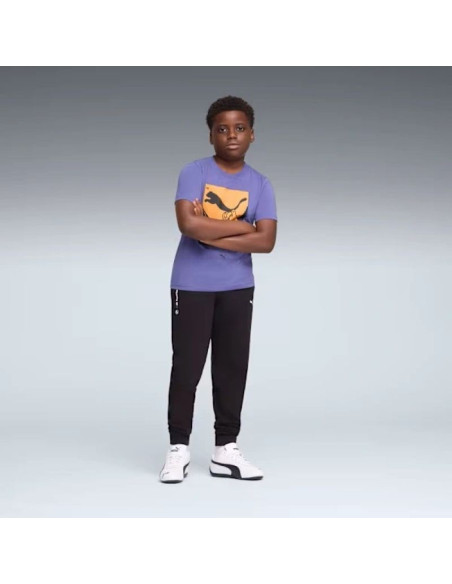 Puma spodnie dresowe dziecięce bmw mms czarne wygodne sportowy styl