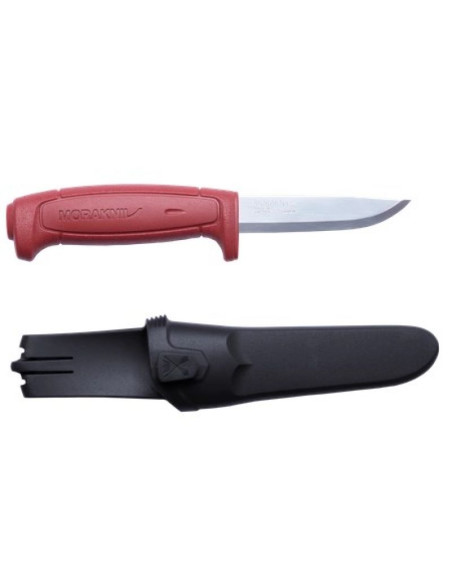 Nóż morakniv basic 511 - carbon steel - czerwony