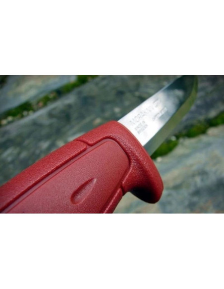 Nóż morakniv basic 511 - carbon steel - czerwony