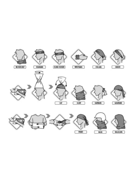 Komin buff merino midweight tube scarf