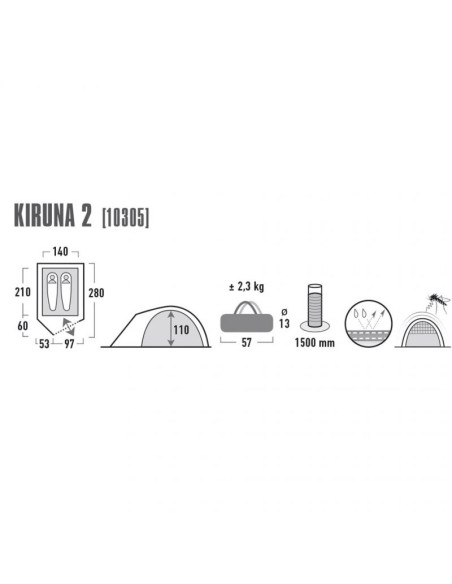 Namiot high peak kiruna 2 10305