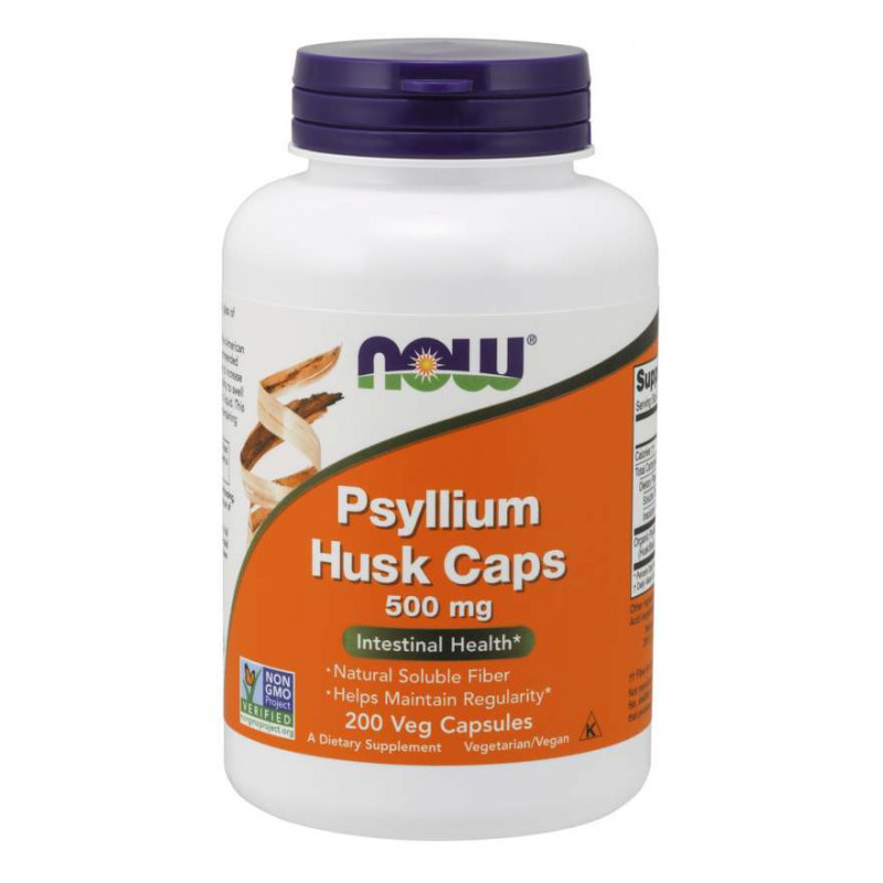 Psyllium Husk Caps - Babka Płesznik 500 mg (200 kaps.)