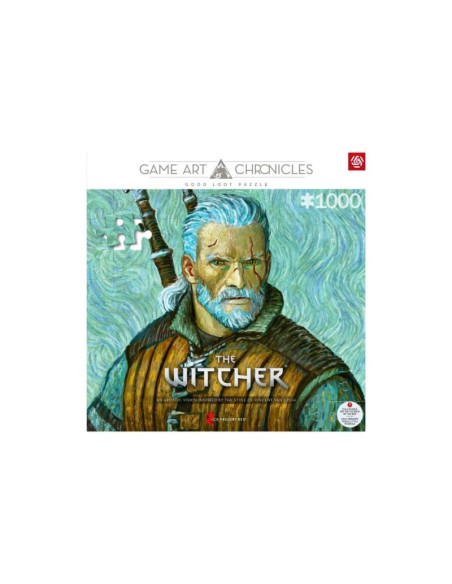 Puzzle good loot gaming 1000 game art chronicles the witcher geralt & vincent van gogh
