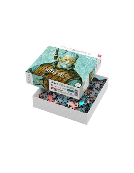 Puzzle good loot gaming 1000 game art chronicles the witcher geralt & vincent van gogh