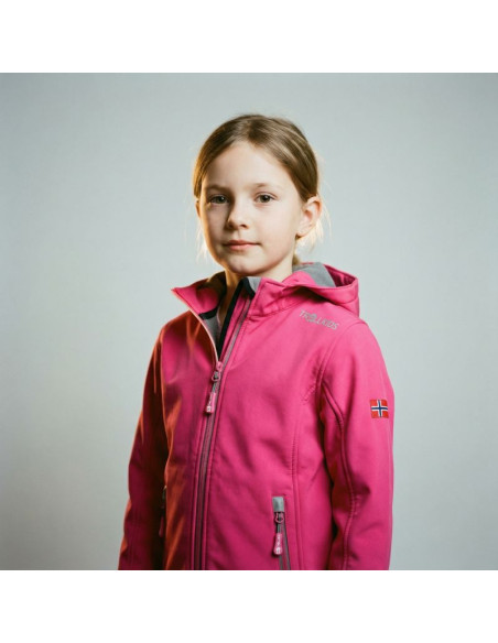 Kurtka softshell trollkids girls trollfjord jacket jr 175