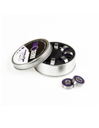 Łożyska nils extreme purpurowy carbon 8 szt.