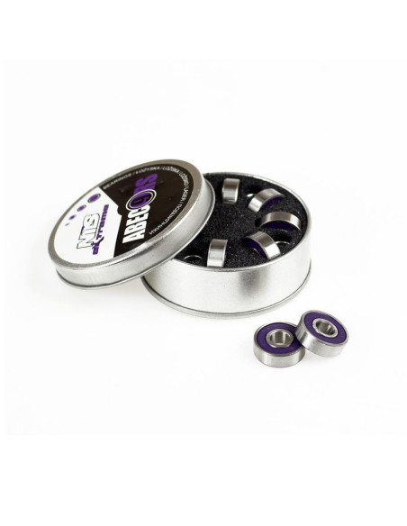 Łożyska nils extreme purpurowy carbon 8 szt.