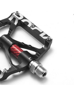 Zestaw pedałów rowerowych rockbros 37213071001 ze stopu aluminium - czarne 2