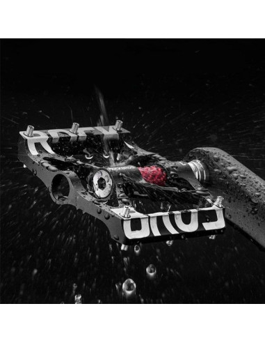 Zestaw pedałów rowerowych rockbros 37213071001 ze stopu aluminium - czarne