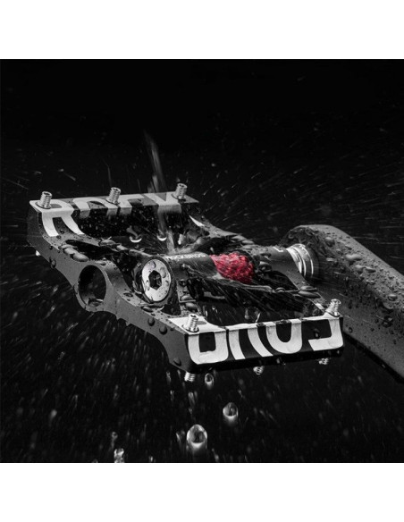 Zestaw pedałów rowerowych rockbros 37213071001 ze stopu aluminium - czarne