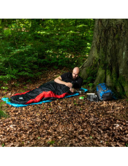 Śpiwór nils camp nc2012 czarno-czerwony