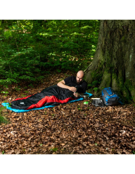 Śpiwór nils camp nc2012 czarno-czerwony