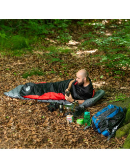 Śpiwór nils camp nc2012 czarno-czerwony 2