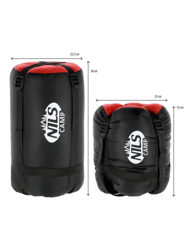 Śpiwór nils camp nc2012 czarno-czerwony