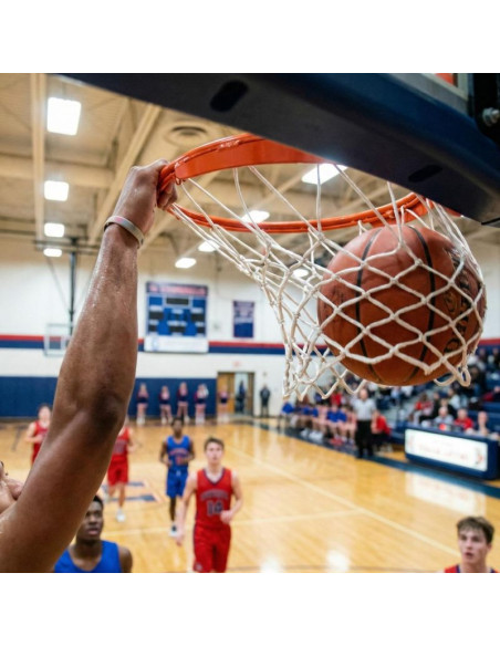 Siatka do obręczy kosz biała 1szt/ 12 uchwytów pes 5 netex