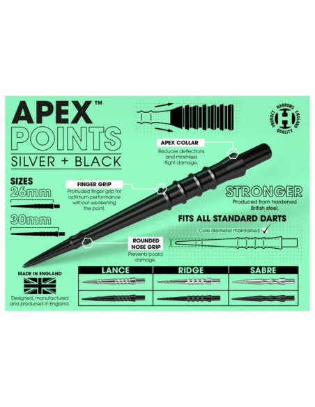 Końcówki do rzutek steeltip harrows apex ride