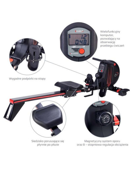 Wioślarz magnetyczny hms zm1502