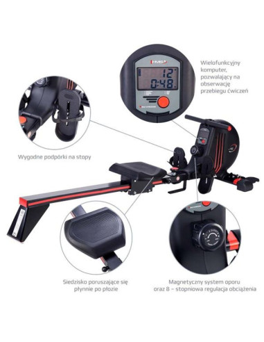 Wioślarz magnetyczny hms zm1502