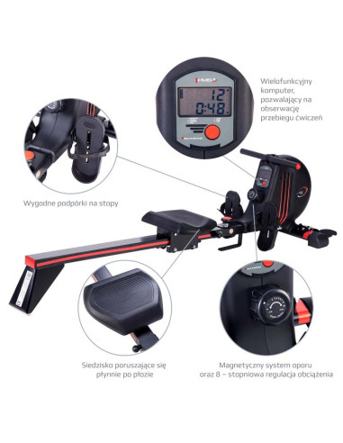 Wioślarz magnetyczny hms zm1502