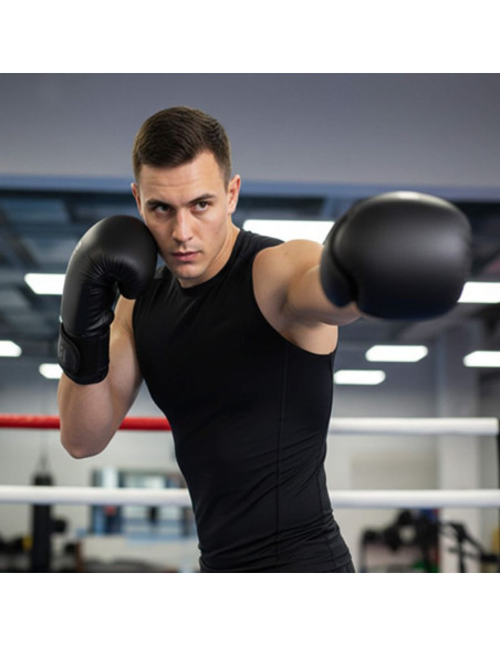 Rękawice bokserskie meteor 12 oz treningowe, rzep, pu