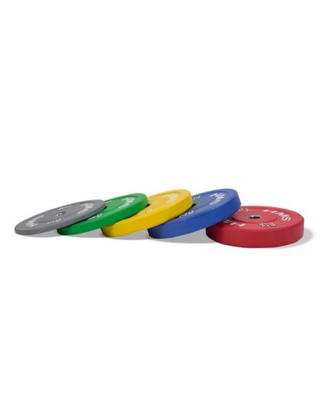 Talerz olimpijski hms green bumper 10 kg cbr10