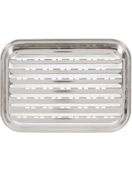 Blaszka tacka do grillowania 34x24cm stal nierdzewna
