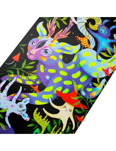 Deskorolka spokey ze świecącą grafiką ollie