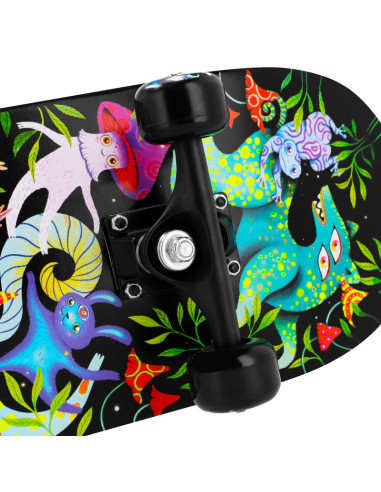 Deskorolka spokey ze świecącą grafiką ollie