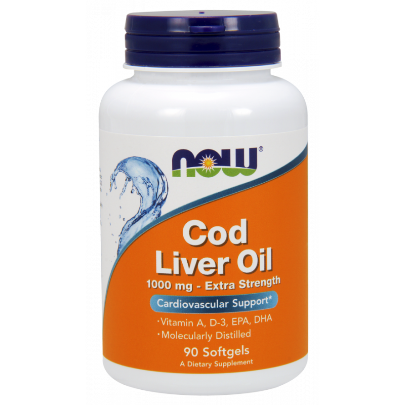 Cod Liver Oil Extra Strength - Tran 1000 mg (90 kaps.)