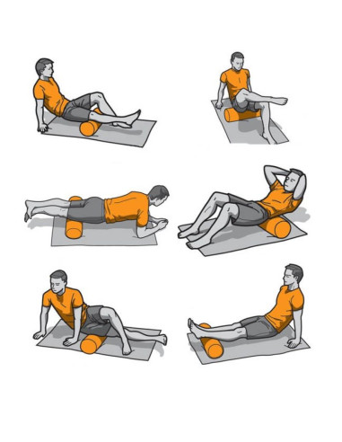 Wałek, roller do masażu wyżłobiony yakima