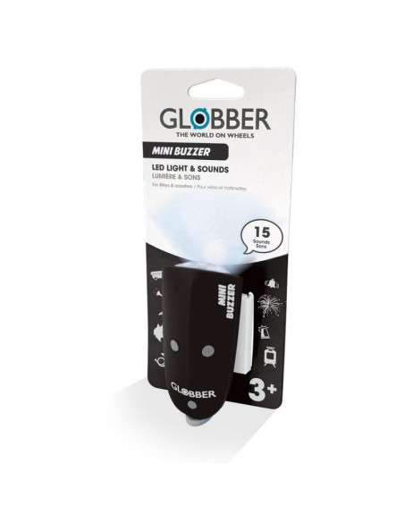 Lampka led + klakson globber mini buzzer