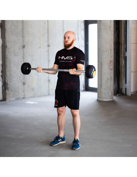 Sztanga/gryf stały gumowany gsg-50 50 kg hms