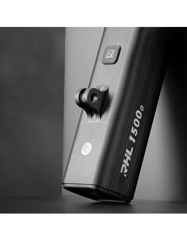 Lampka rowerowa rockbros rhl1500 przednia 5000mah 1500lm ipx6 - czarna