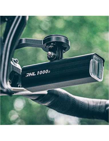 Lampka rowerowa rockbros rhl1500 przednia 5000mah 1500lm ipx6 - czarna