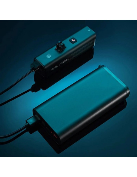 Lampka rowerowa rockbros rhl1500 przednia 5000mah 1500lm ipx6 - czarna