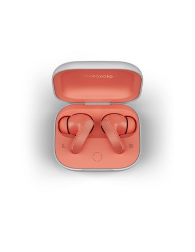 Słuchawki motorola moto buds peach pink