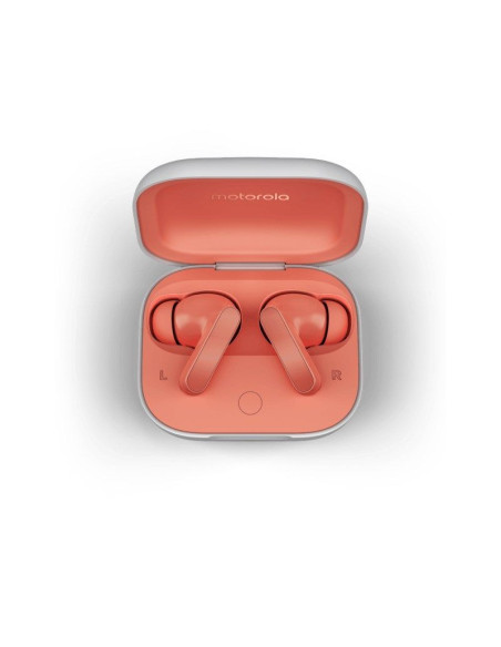 Słuchawki motorola moto buds peach pink