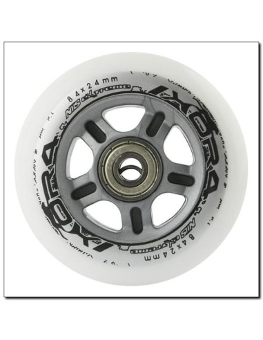 Pu 84x24 82a białe (4 szt.) + abec-7 chrome (8 szt.) zestaw nils extreme