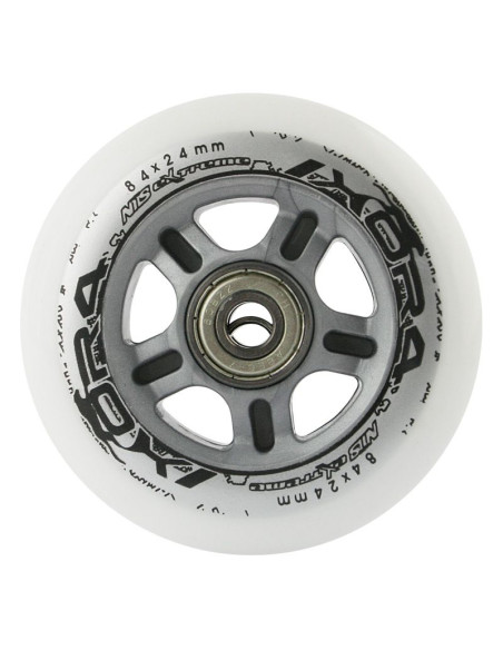 Pu 84x24 82a białe (4 szt.) + abec-7 chrome (8 szt.) zestaw nils extreme