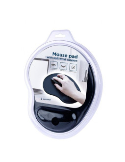 Gembird podkładka pod mysz ergopad pod nadgarstek, czarna 2