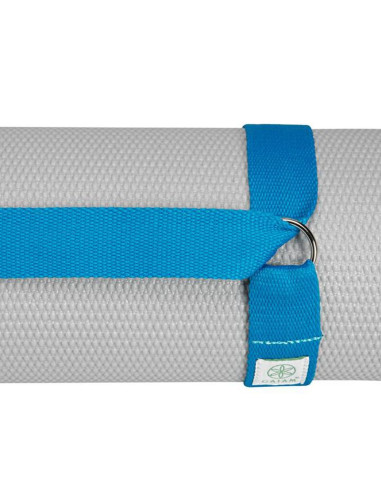 Pasek na matę do jogi gaiam niebieski 61711bl