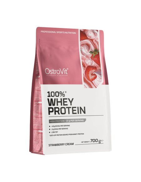 Ostrovit 100% Whey Protein - Smak Kremowej Truskawki (700 G)